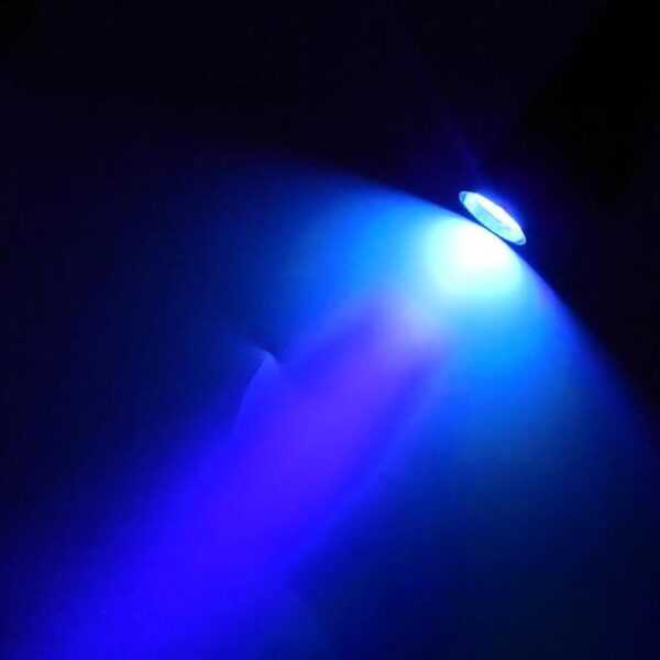 Πολυλειτουργικός Φακός UV 9 LED 8,6 cm – Φορητός Μπλε - Image 2