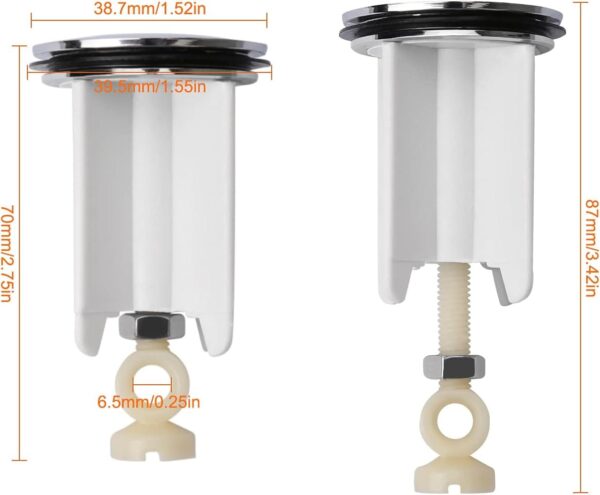 Βύσμα Νεροχύτη 40mm Pop Up Universal - για Μπάνιο και Κουζίνα - Image 2