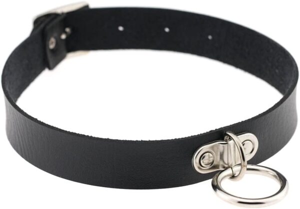 Sex Slaves Cosplay Choker Δερμάτινο Κολάρο με Αλυσίδα Μαύρο - Image 2