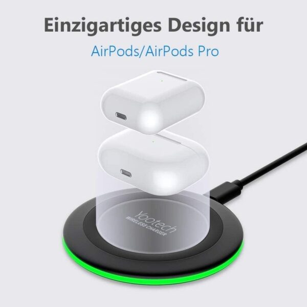 Ασύρματη Βάση Φόρτισης (Qi Pad) 10W Μαύρο - Image 3