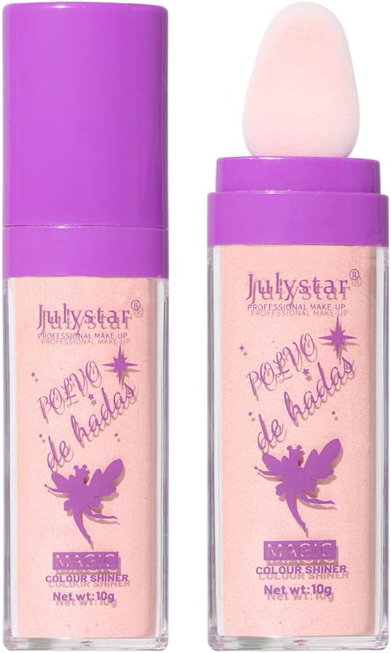 Λαμπερό ροζ highlighter stick για πρόσωπο και σώμα με γκλίτερ, ιδανικό για λάμψη σε μάτια και ζυγωματικά. Άμεση λάμψη με απόχρωση Fairy Pink.