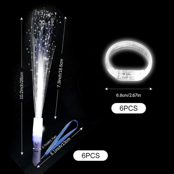 LED Φωτιστικά & Βραχιόλια με Οπτικές Ίνες για Πάρτι & Συναυλίες - Image 3