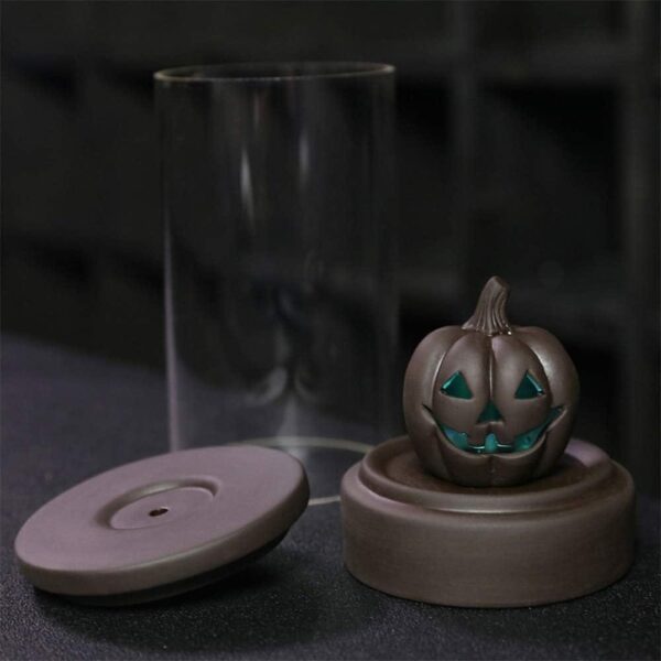 Θυμίαμα Backflow Με Φώτα LED Χειροποίητο Κεραμικό Pumpkin - Image 2