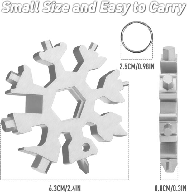 Πολυεργαλείο Gadget Snowflake 18 σε 1 - Ανθεκτικό Inox - Image 2