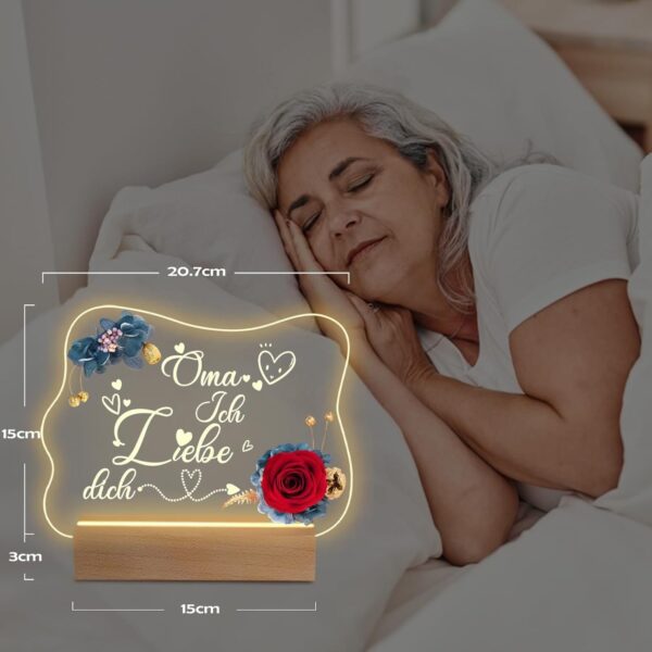 Αιώνιο Τριαντάφυλλο με LED – Επιτραπέζιο Φωτιστικό Δώρο USB - Image 5