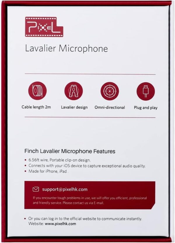 Μικρόφωνο Pixel MFi Lavalier Για iPhone/iPad - Image 3