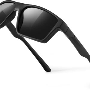 Γυαλιά Ηλίου UV400 πολωμένα, Κλασικά Ρετρό Unisex σε Μαύρο & Μπλε χρώμα. Προσφέρουν προστασία από UV ακτινοβολία και μειώνουν τις αντανακλάσεις.