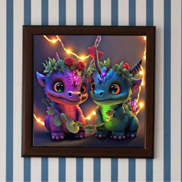5D DIY Σετ Ζωγραφικής Με Διαμάντια Σε Σχέδιο Δράκου 30 x 30 εκ - Image 3