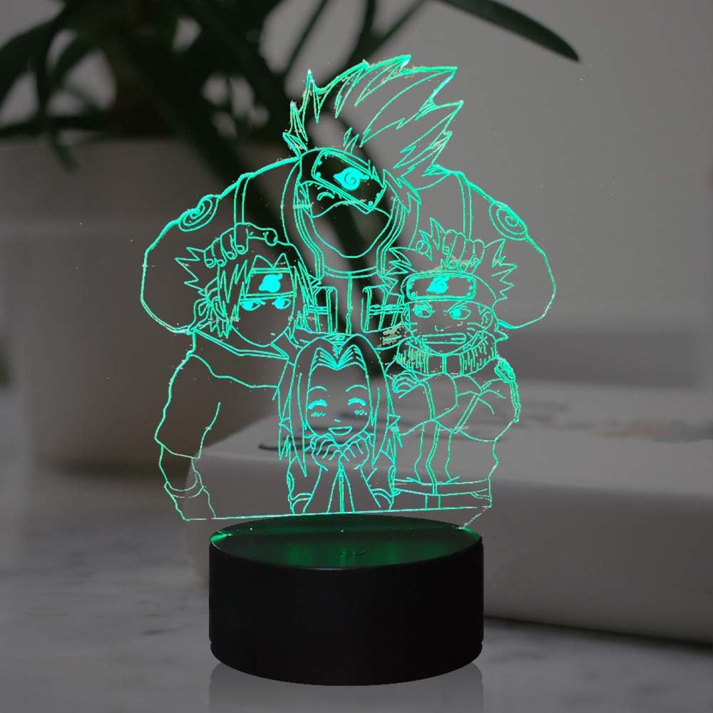 Το παιδικό φωτάκι νυκτός με θέμα Naruto Anime 3D είναι ένα μοναδικό και συναρπαστικό αξεσουάρ διακόσμησης για το παιδικό δωμάτιο.