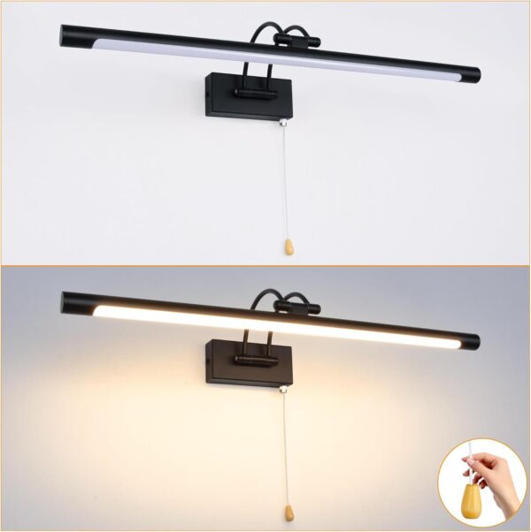 Φωτιστικό Τοίχου LED 60cm – 12W Περιστρεφόμενο με Διακόπτη - Image 3