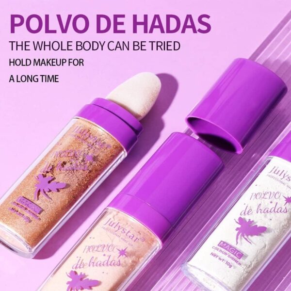 Ροζ Highlighter Stick με Γκλίτερ για Πρόσωπο & Σώμα - Fairy Pink - Image 3