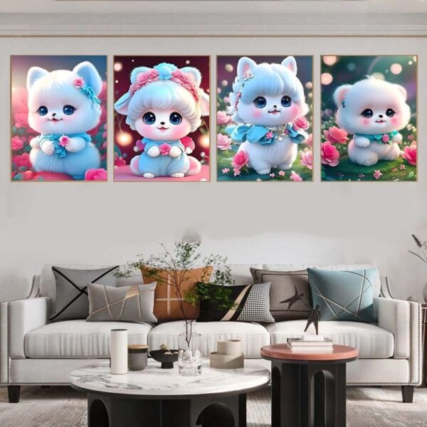 Κέντημα Γατάκια Diamond Painting 5D DIY για Αρχάριους 30x40cm - Image 3