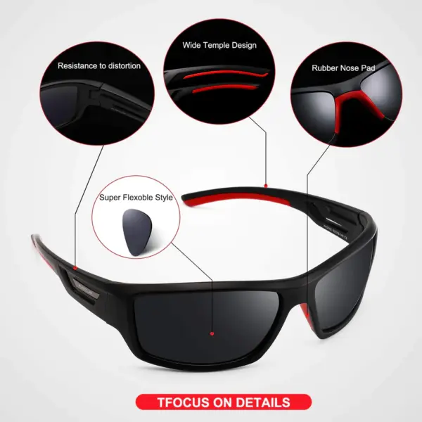 Τα γυαλιά ηλίου Unisex Polarized Pukclar συνδυάζουν μοναδικό στυλ και προστασία. Οι πολωτικοί φακοί εξασφαλίζουν άνετη όραση, αναδεικνύοντας την κομψότητα.
