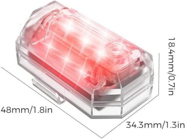 LED Φως/Φλας με Τηλεχειριστήριο USB - 7 Χρώματα - 2τεμ, IP65 - Image 9