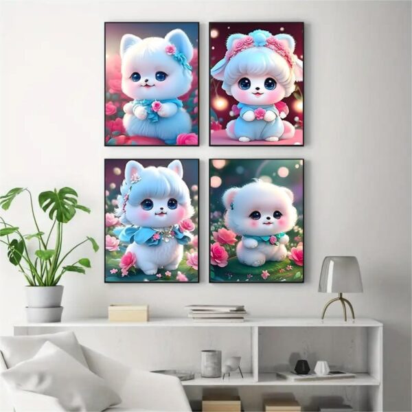 Κέντημα Γατάκια Diamond Painting 5D DIY για Αρχάριους 30x40cm - Image 4