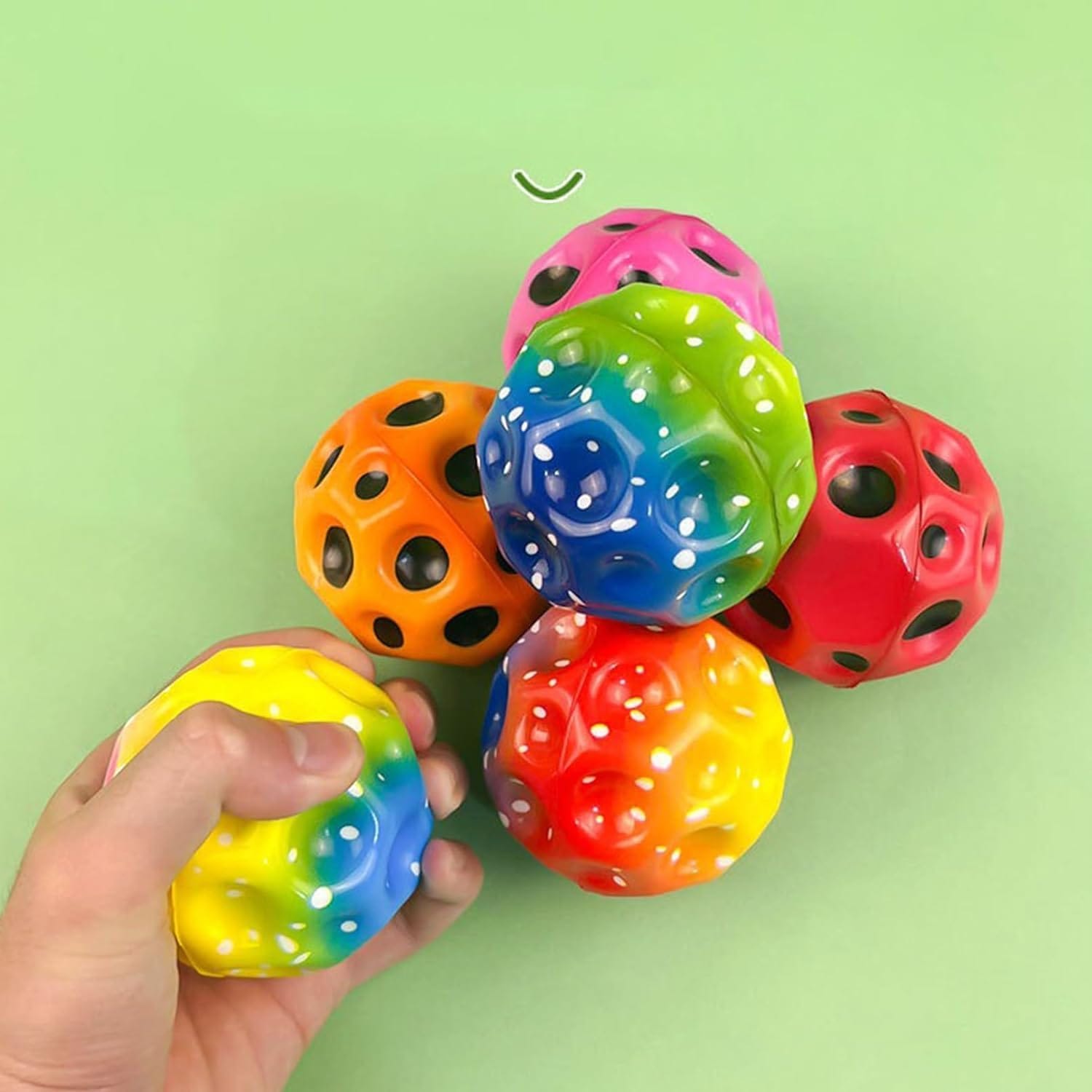 Μπαλάκι Αναπήδησης Bouncy Moon Ball Υψηλής Αντοχής 1 τμχ - Image 2