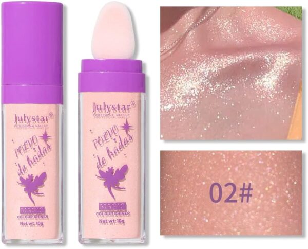 Ροζ Highlighter Stick με Γκλίτερ για Πρόσωπο & Σώμα - Fairy Pink - Image 2