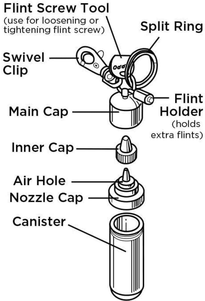Μεταλλικό Zippo Μπρελόκ Fuel Canister - Image 5