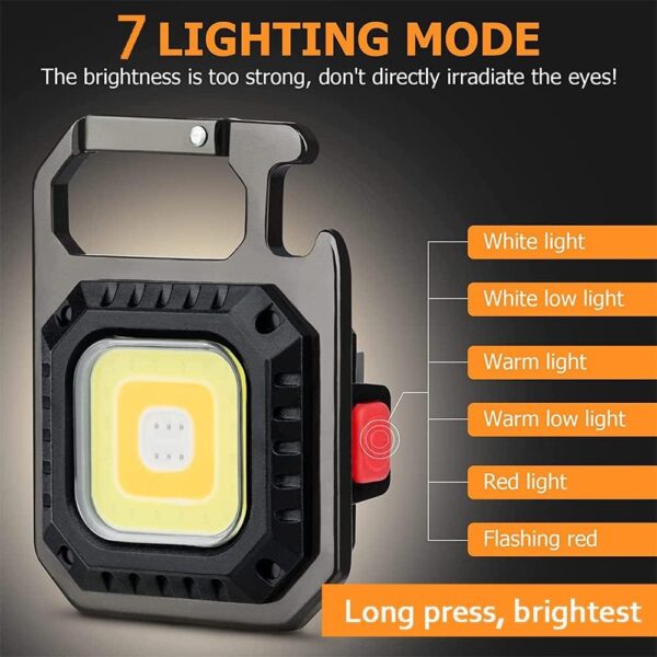 Mini Αδιάβροχο LED Φορητό Φως Εργασίας 800 Lumens 2τεμ USB - Image 3
