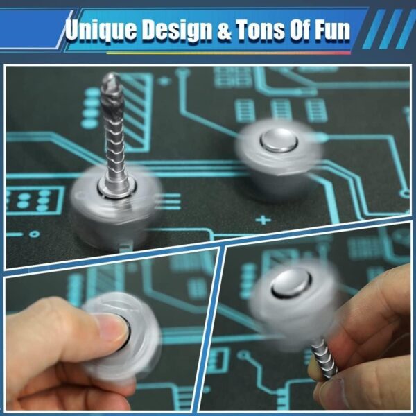 Fidget Spinner Μπρελόκ 2 σε 1 – Σφυρί & Ασπίδα Σούπερ Ήρωα - Image 5