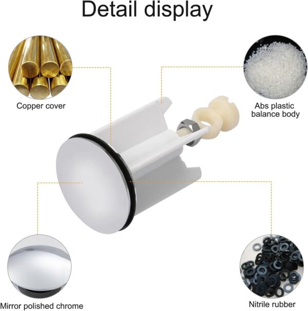 Βύσμα Νεροχύτη 40mm Pop Up Universal - για Μπάνιο και Κουζίνα - Image 5