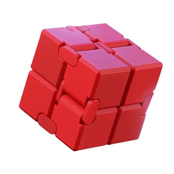 Αντιστρές Fidget Infinity Cube από Αλουμίνιο σε Κόκκινο Χρώμα - Image 2
