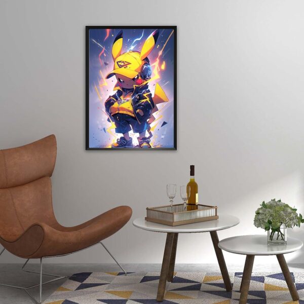 Κιτ Ζωγραφικής DIY Diamond Painting Pikachu 5D 30x40 cm - Image 2