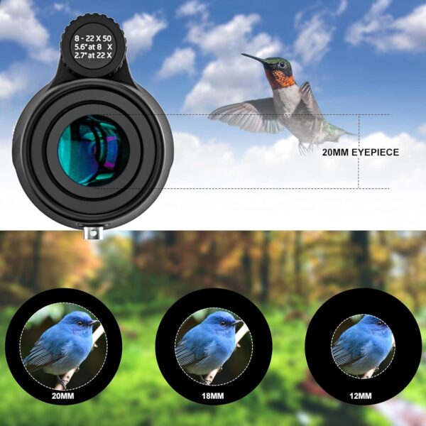 Μονοκυάλι Παρατήρησης Zoom 8-20x50 HD και Πρίσμα BK4 + Kit - Image 7