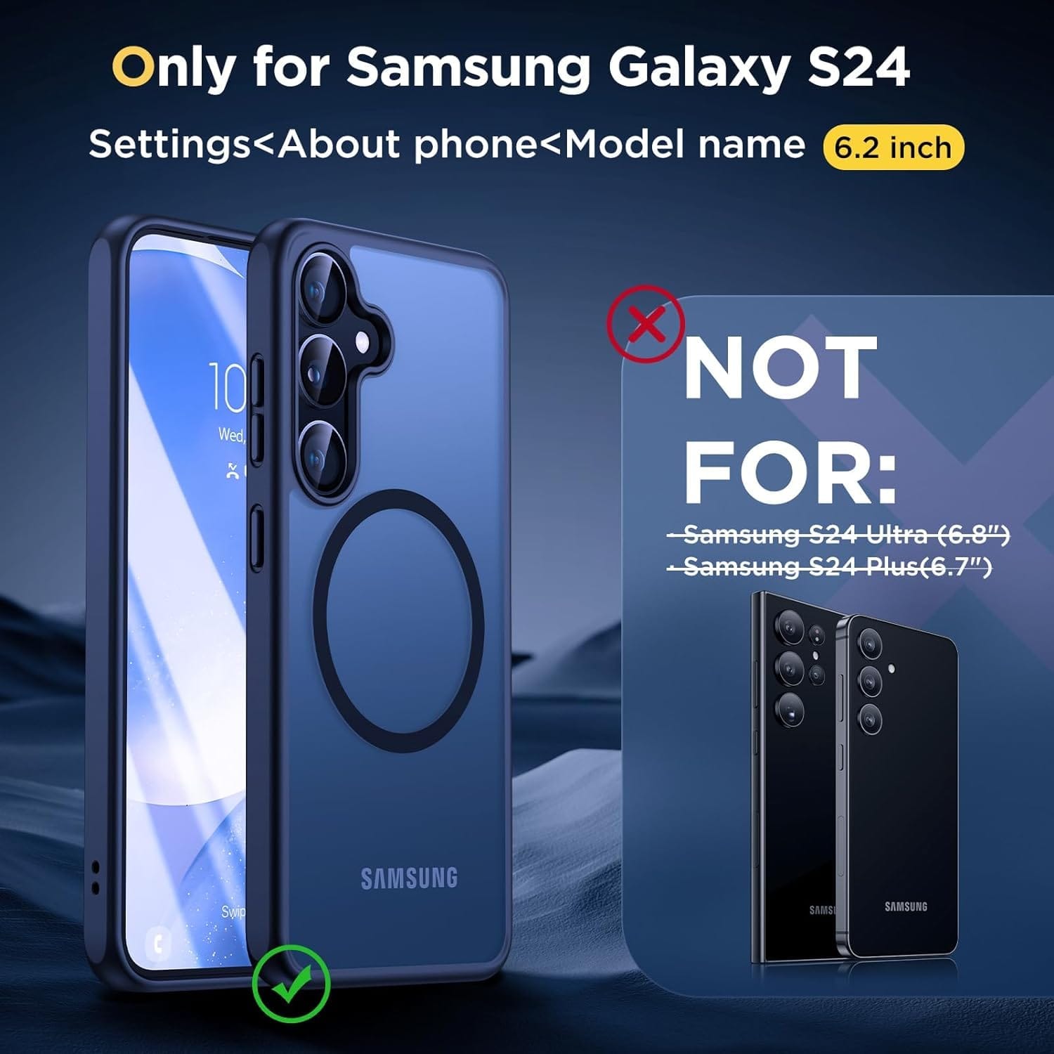 Αντικραδασμική Θήκη για Samsung Galaxy S24 MagSafe Μαύρη - Image 9