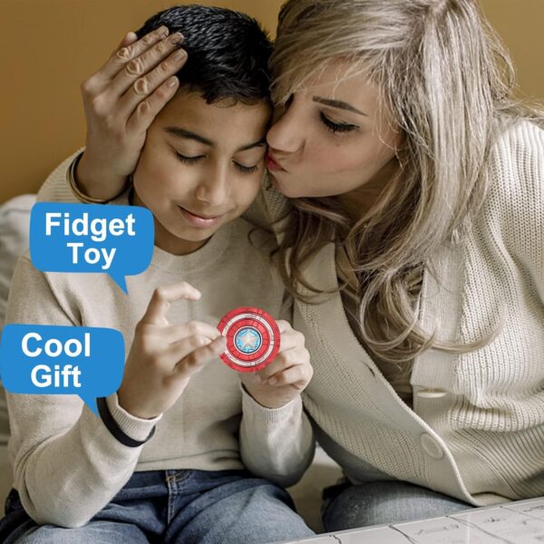 Fidget Spinner Μπρελόκ 2 σε 1 – Σφυρί & Ασπίδα Σούπερ Ήρωα - Image 10