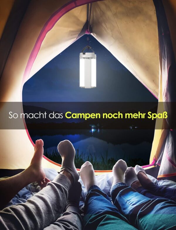 Επαναφορτιζόμενο Φωτιστικό LED Camping Power Bank 3600mAh - Image 6