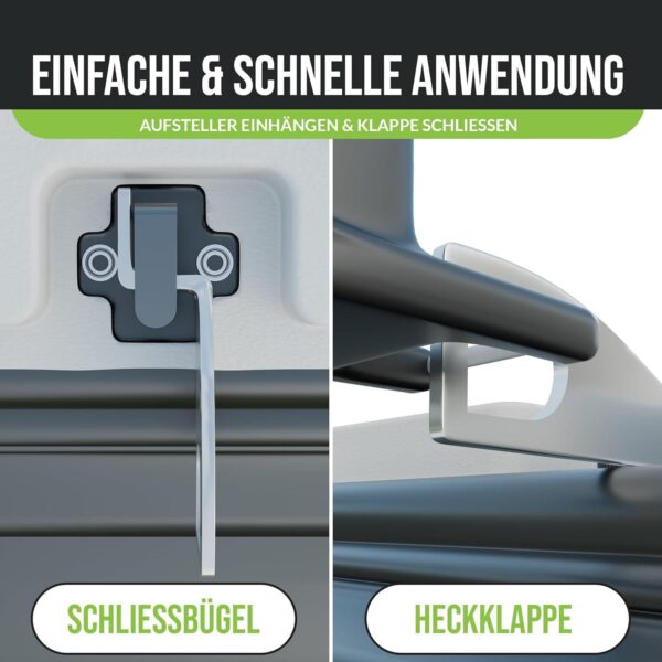 Βάση Πορτ-μπαγκάζ Wida για VW T5/T6 California – 10cm Inox - Image 3