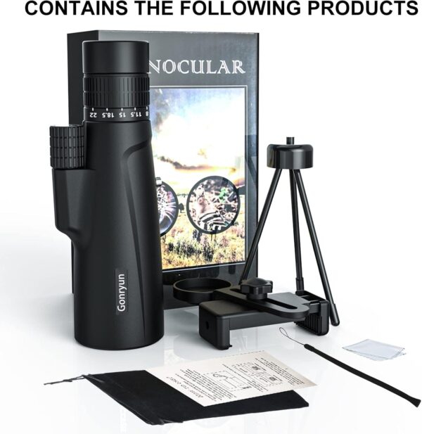 Μονοκυάλι Παρατήρησης Zoom 8-20x50 HD και Πρίσμα BK4 + Kit - Image 8