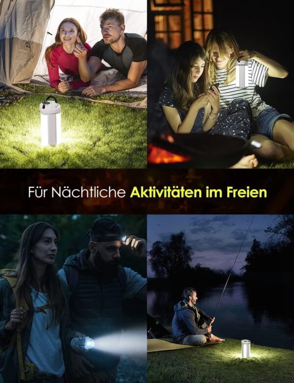 Επαναφορτιζόμενο Φωτιστικό LED Camping Power Bank 3600mAh - Image 7