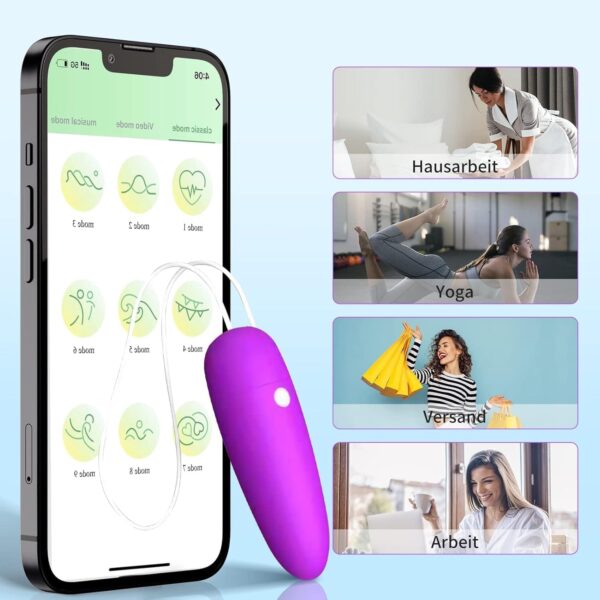 Δονητής Dildo 10 Λειτουργιών με Εφαρμογή iOS και Android - Image 4