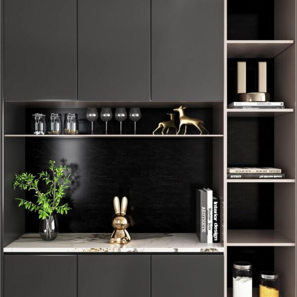 Αυτοκόλλητη Ταπετσαρία Μαύρο Faux Leather – Δερμάτινη Υφή - Image 2