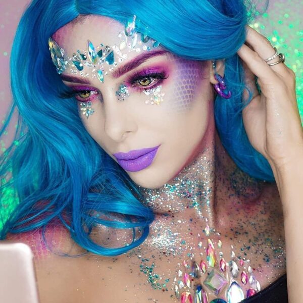 Ασημένιο Glitter Gel Σώματος & Προσώπου για Μακιγιάζ και Νύχια - Image 4