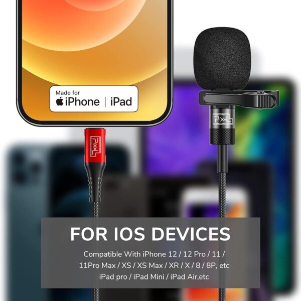 Μικρόφωνο Pixel MFi Lavalier Για iPhone/iPad - Image 5