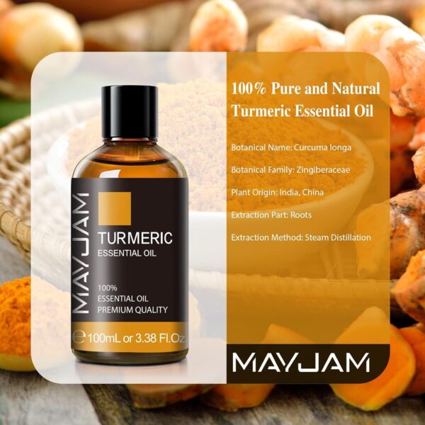 Αιθέριο Έλαιο Κουρκουμά (Turmeric) MAYJAM 100ml - Image 3