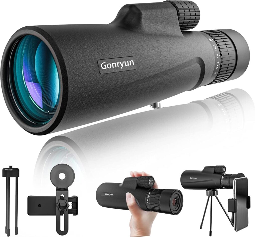 Μονοκυάλι παρατήρησης Zoom 8-20x50 HD με πρίσμα BK4, εξαιρετική μεγέθυνση και φωτεινότητα για κυνήγι, πεζοπορία, παρατήρηση πουλιών και άλλες δραστηριότητες