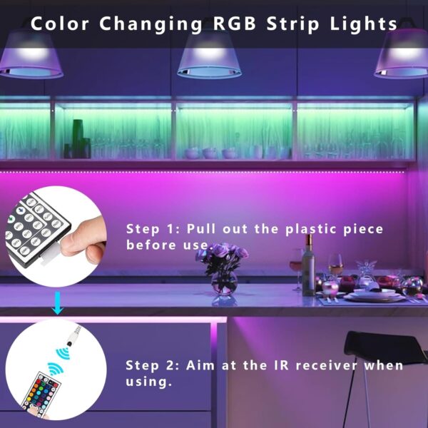 Ταινία LED 10 Μέτρων RGB με Τηλεχειριστήριο και APP - USB - Image 4