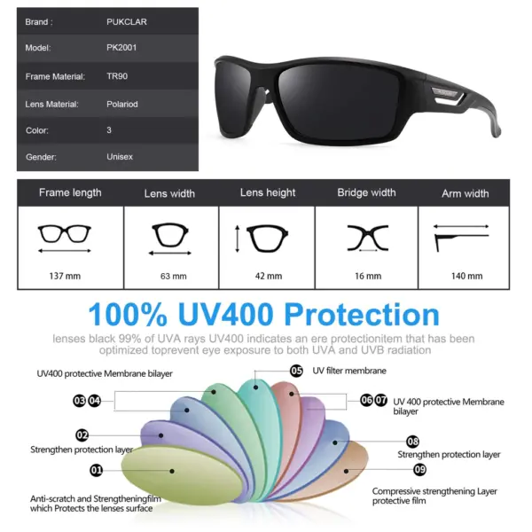 Γυαλιά Ηλίου Unisex Polarized Pukclar - Image 4