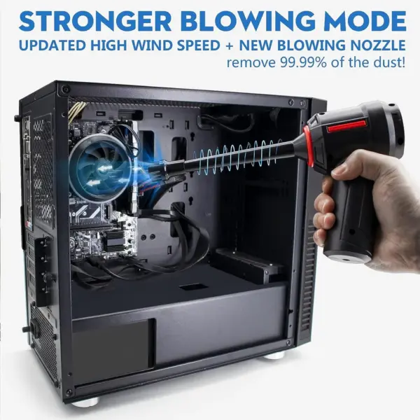 Μίνι Ηλεκτρική Σκούπα 3 Σε 1 65000 rpm - Image 4