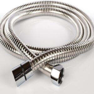 Μεταλλικό λάστιχο ντους Universal, ανθεκτικό inox και εύκολο στη χρήση, ρυθμιζόμενο σε μήκος από 175 έως 225 cm, ιδανικό για κάθε τύπο μπάνιου.