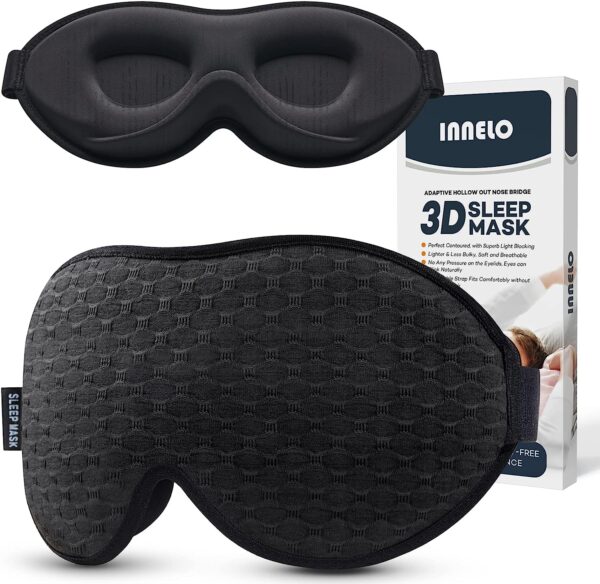 Η μάσκα ύπνου INNELO Unisex προσφέρει έναν αποτελεσματικό τρόπο για να δημιουργήσετε ένα ήσυχο και άνετο περιβάλλον για ύπνο.