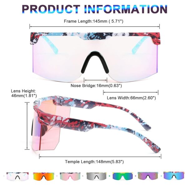 Karsaer Sunglasses Retro Semi Rimless - Image 6