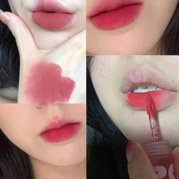 Σετ Κραγιόν-Lip Gloss Bear Lip Mud Matte Φράουλα 3 τεμ - Image 6