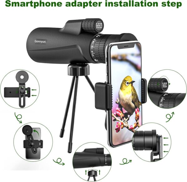 Μονοκυάλι Παρατήρησης Zoom 8-20x50 HD και Πρίσμα BK4 + Kit - Image 3