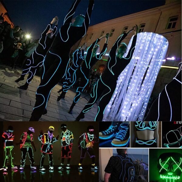 Φωτεινή Λωρίδα Neon Υψηλής Φωτεινότητας Με Μπαταρίες 3m - Image 7