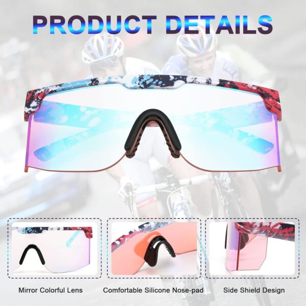 Karsaer Sunglasses Retro Semi Rimless - Image 2